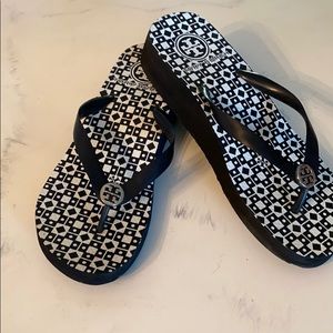 Tory Burch Wedge Flip Flops 9